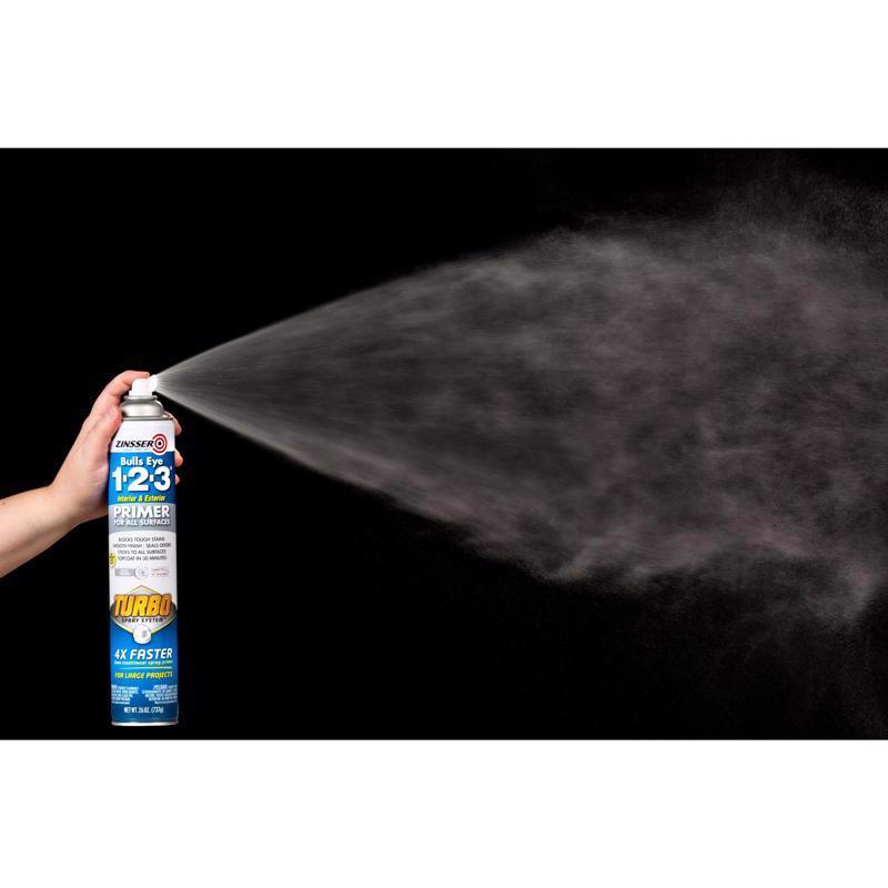 Zinsser Bulls Eye 123 Turbo Gray Oil-Based Alkyd Oil Primer 26 oz