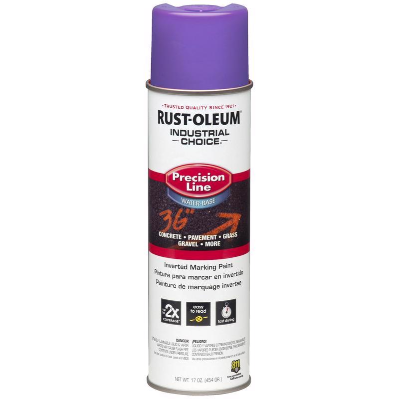 Rust-Oleum Industrial Choice Fluorescent Purple Inverted Marking Paint 17 oz