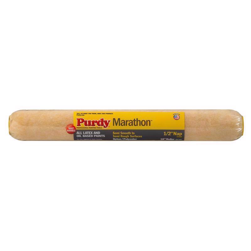 Purdy Marathon Nylon/Polyester 18 in. W X 1/2 in. Paint Roller Cover
