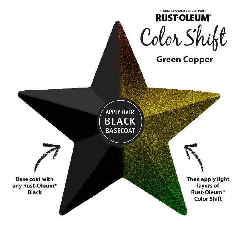 Rust-Oleum Imagine Gloss Green Copper Spray Paint 11 oz