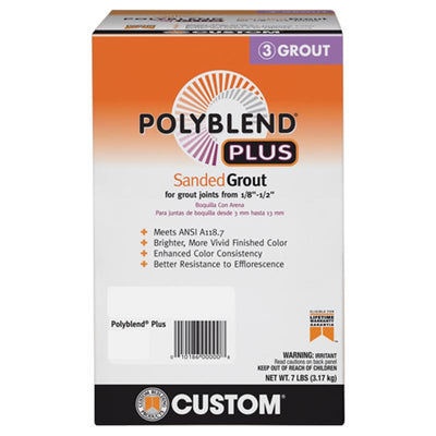 Custom Building Products Polyblend Plus Indoor and Outdoor Haystack Sanded Grout 7 lb