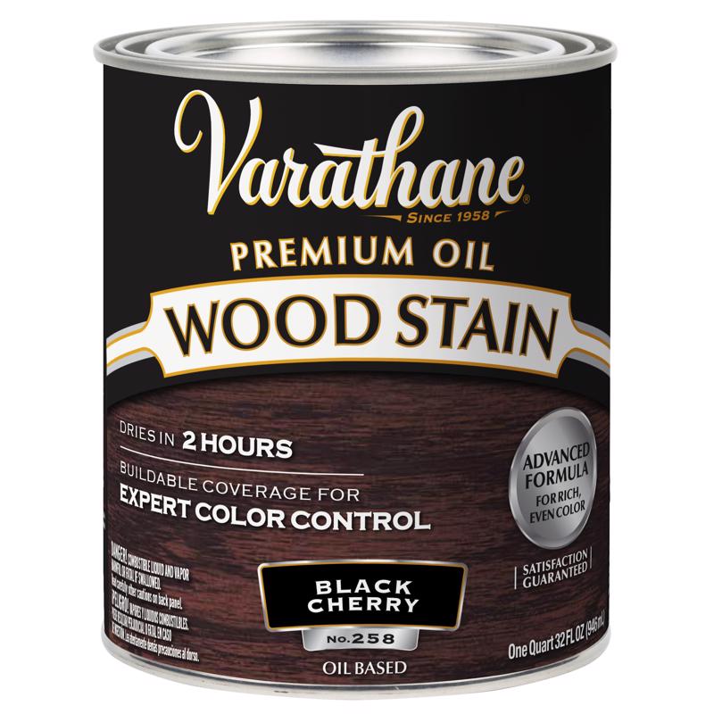 Varathane Semi-Transparent Black Cherry Oil-Based Urethane Modified Alkyd Wood Stain 1 qt