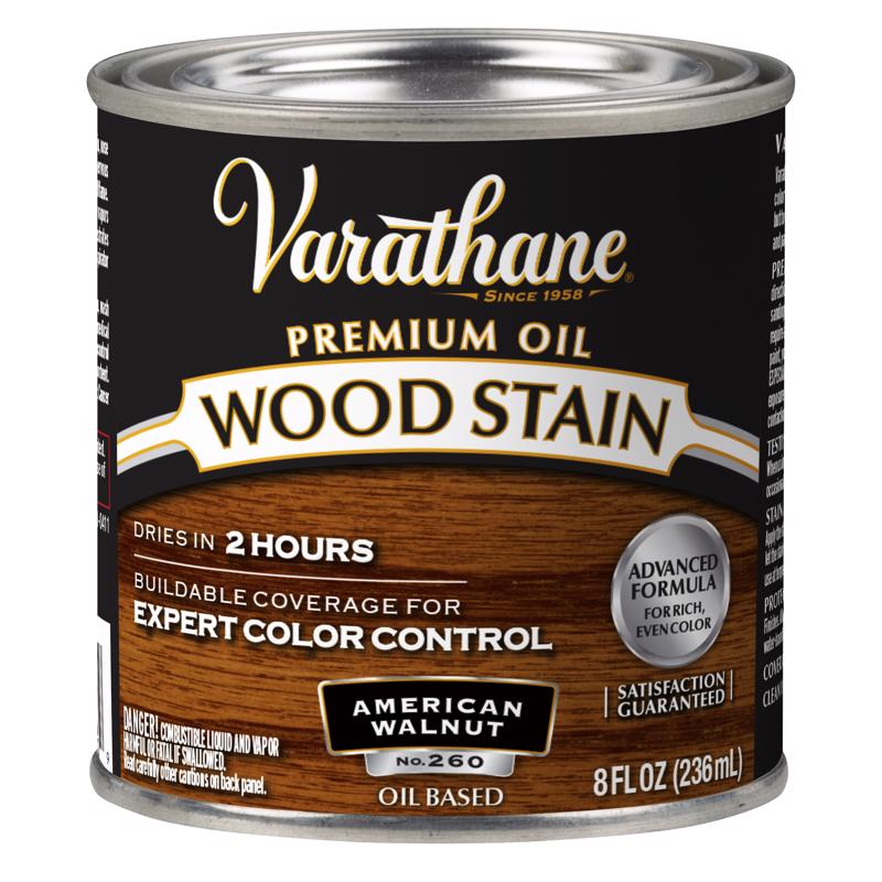 Varathane Premium Semi-Transparent American Walnut Oil-Based Urethane Modified Alkyd Wood Stain 1/2
