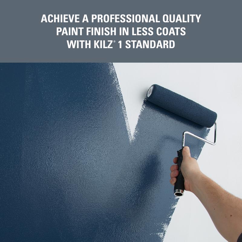 KILZ 1 Standard White Flat Water-Based Acrylic Primer and Sealer 5 gal
