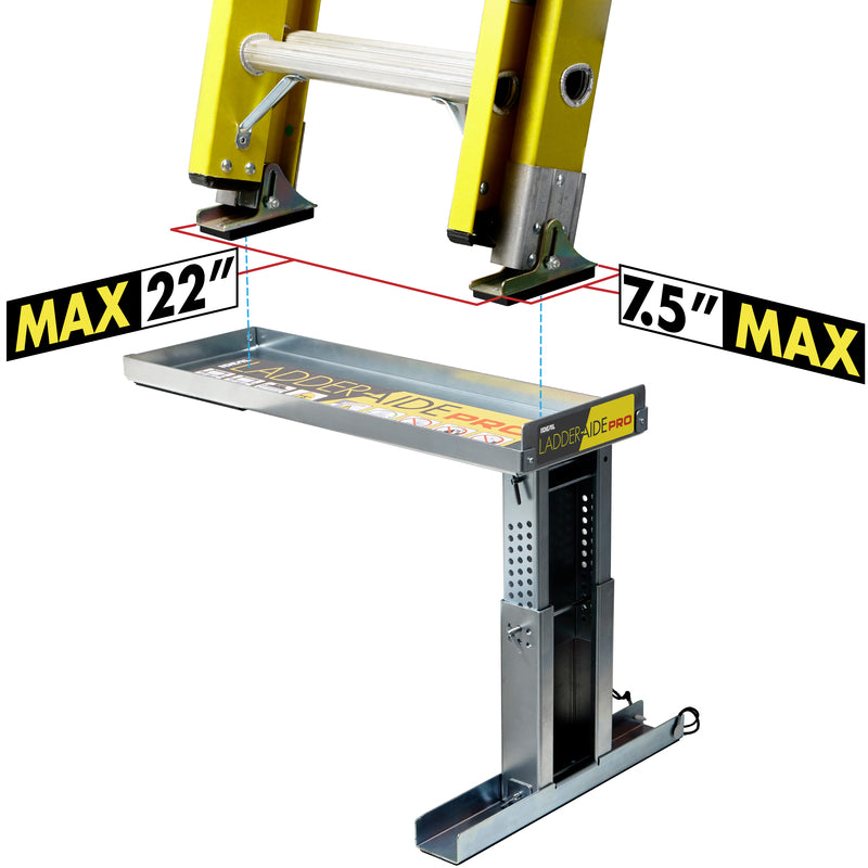 Ideal Security Ladder-Aide Pro Steel Silver Ladder Leveler