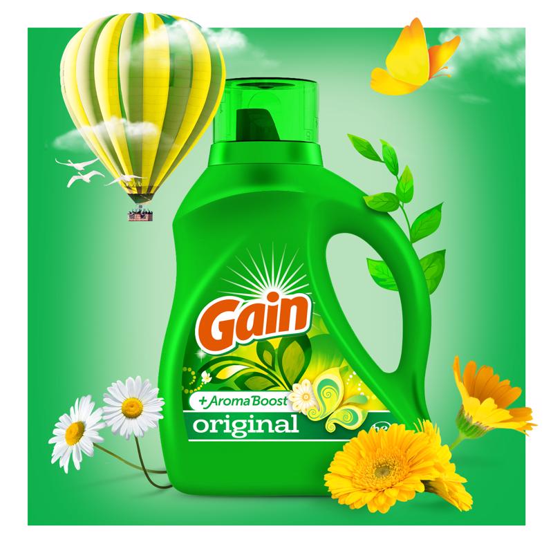 Gain Original Scent Laundry Detergent Liquid 46 oz