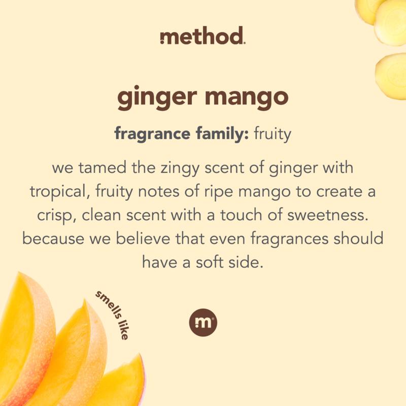 Method Ginger Mango Scent Laundry Detergent Liquid 53.5 oz