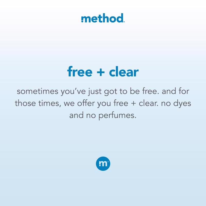Method Free & Clear Scent Laundry Detergent Liquid 53.5 oz
