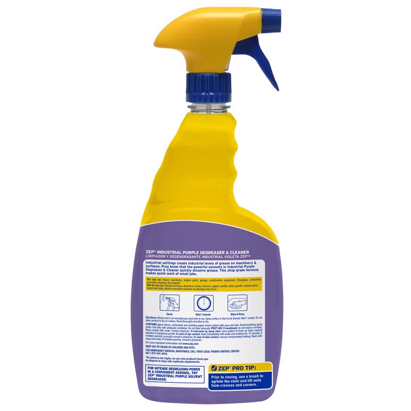 Zep Industrial Purple Unscented Scent Cleaner and Degreaser 32 oz Liquid