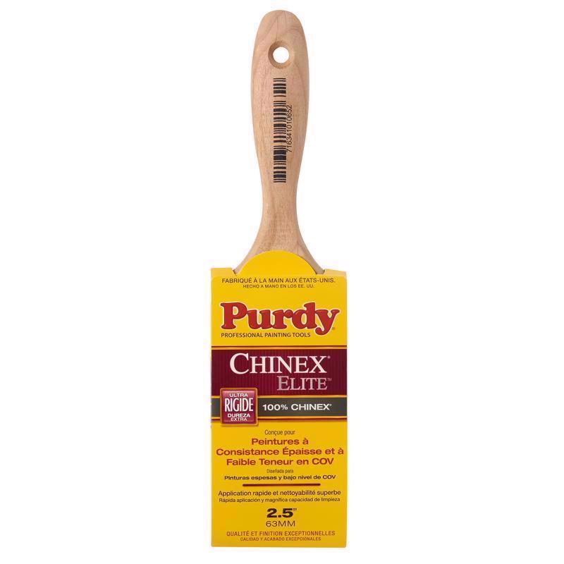 Purdy Chinex Elite Sprig 2-1/2 in. Extra Stiff Flat Trim Paint Brush