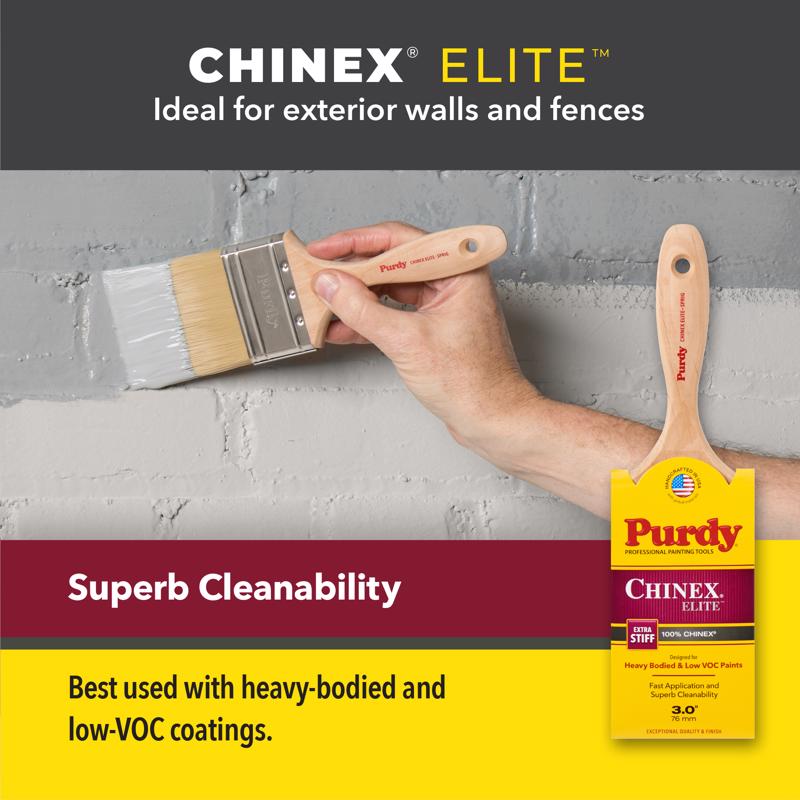 Purdy Chinex Elite Glide 2 in. Extra Stiff Angle Trim Paint Brush
