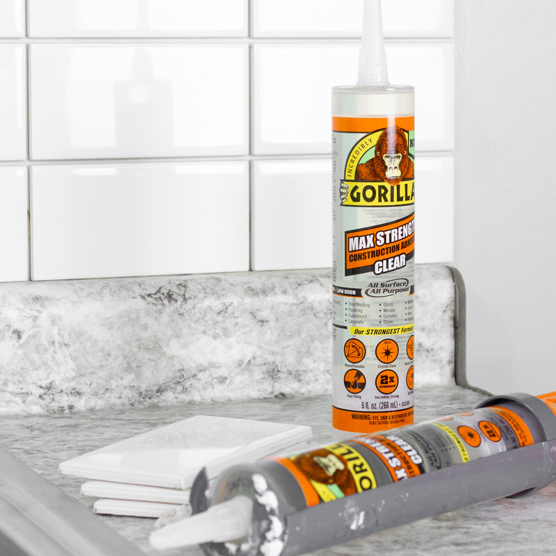 Gorilla Max Strength Construction Adhesive 9 oz