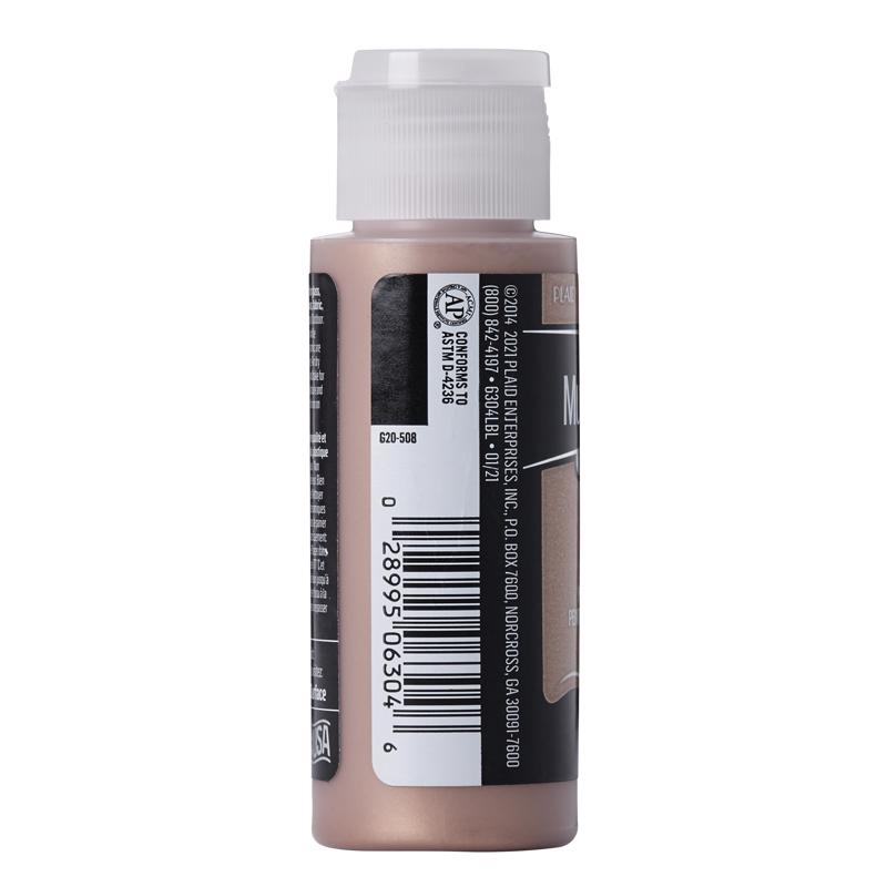 FolkArt Metallic Rose Gold Hobby Paint 2 oz