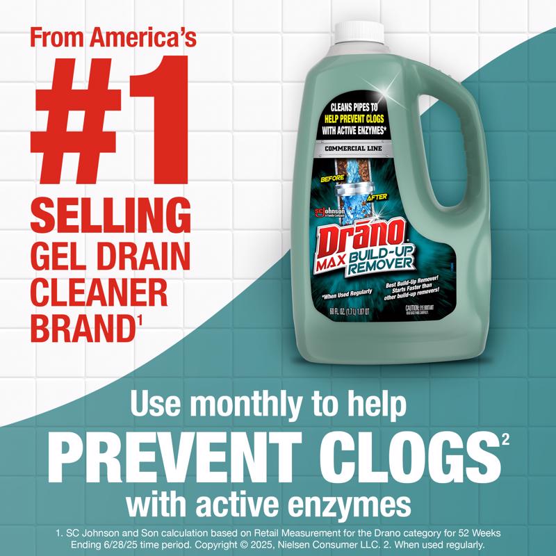 Drano Liquid Build-Up Remover 60 oz