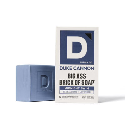 Duke Cannon Midnight Swim Sandalwood + Lavender Scent Bar Soap 10 oz