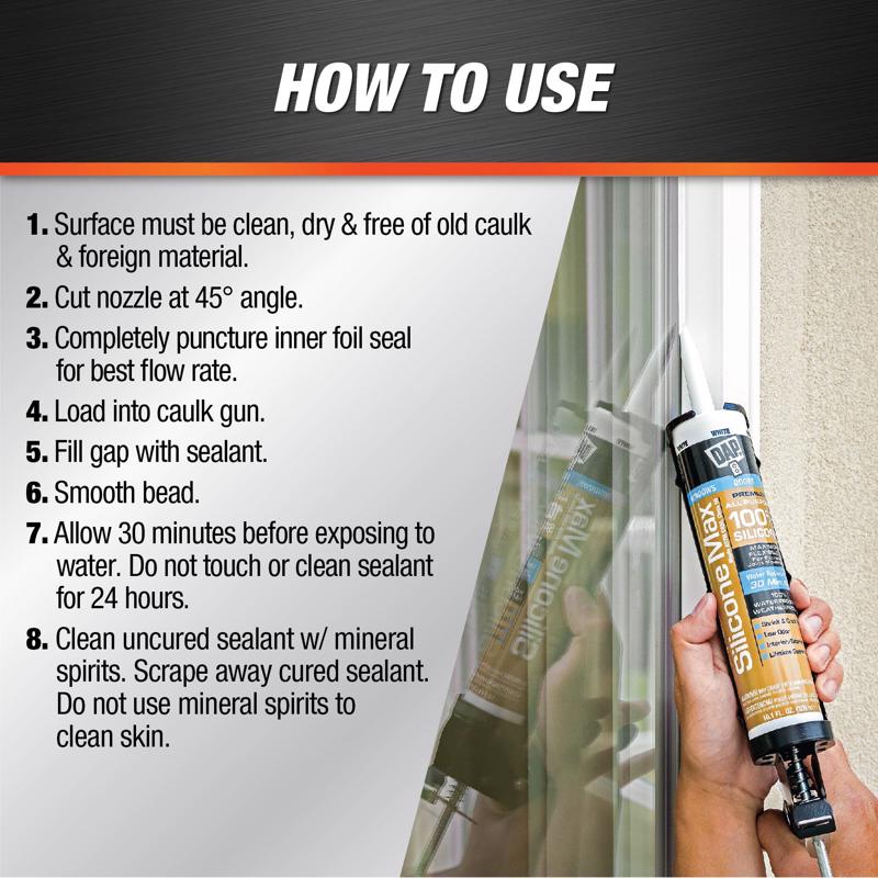 DAP Silicone Max Brown Silicone All Purpose Sealant 10.1 oz