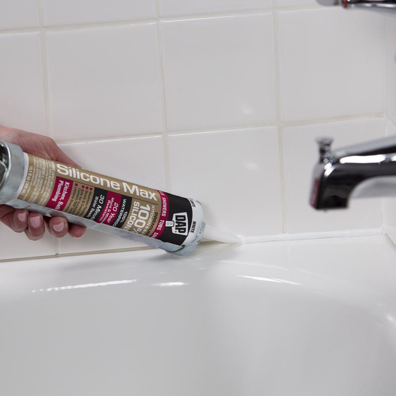 DAP Silicone Max White Silicone Kitchen and Bath Sealant 10.1 oz