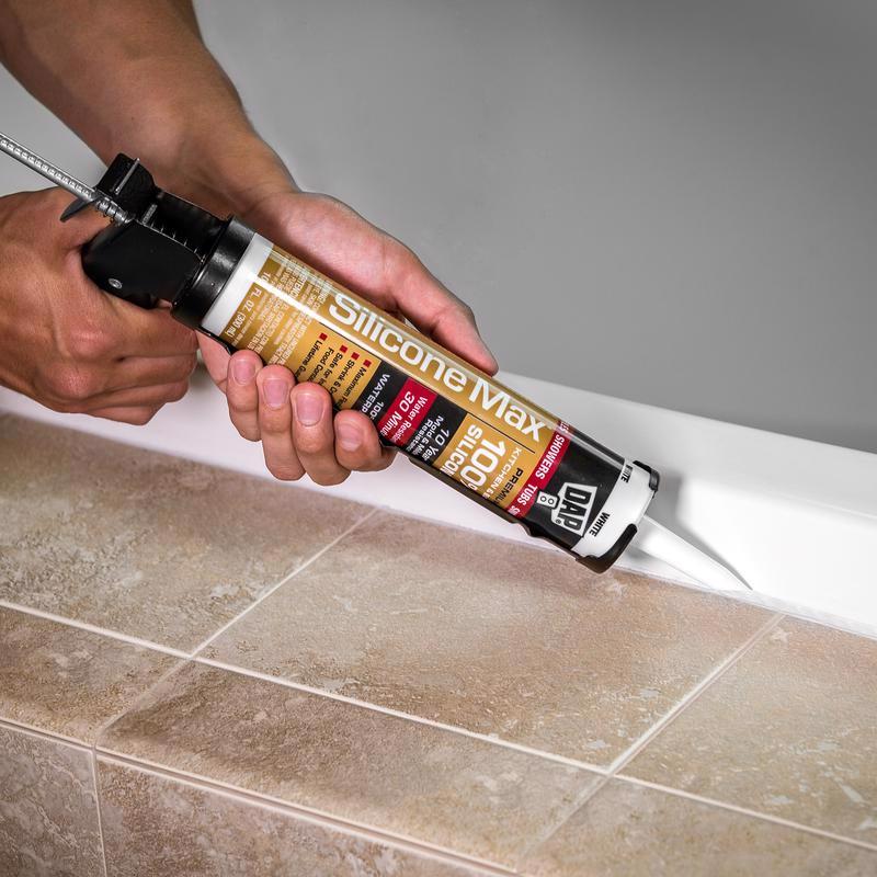 DAP Silicone Max White Silicone Kitchen and Bath Sealant 10.1 oz