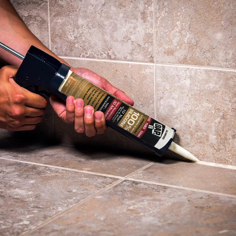 DAP Silicone Max Almond Silicone Kitchen and Bath Sealant 10.1 oz