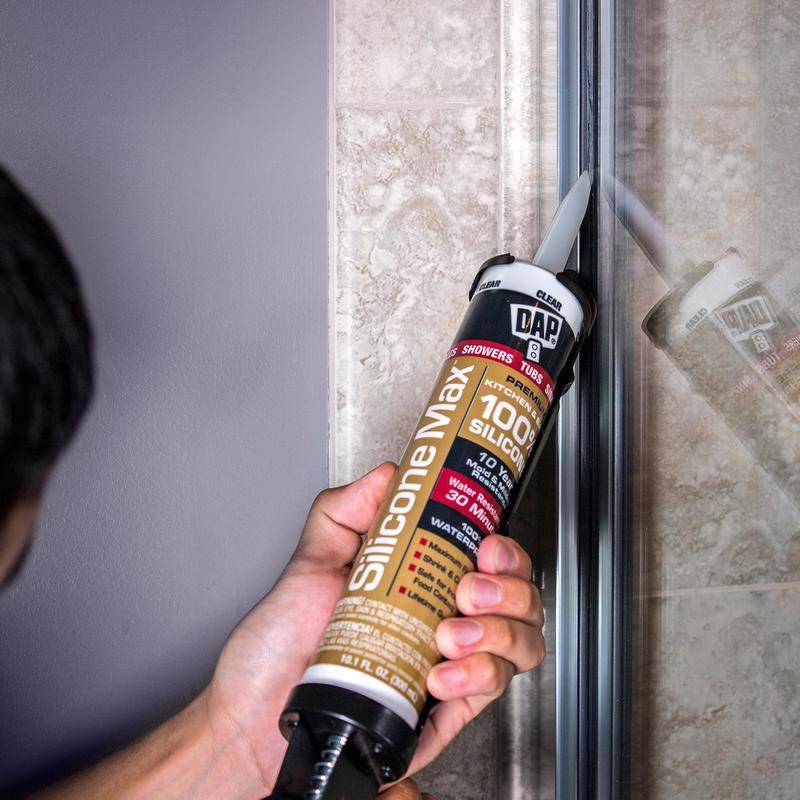 DAP Silicone Max Clear Silicone Kitchen and Bath Sealant 10.1 oz