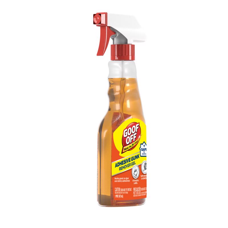 Goof Off Citrus Scent Adhesive Gunk Remover Gel 16 oz