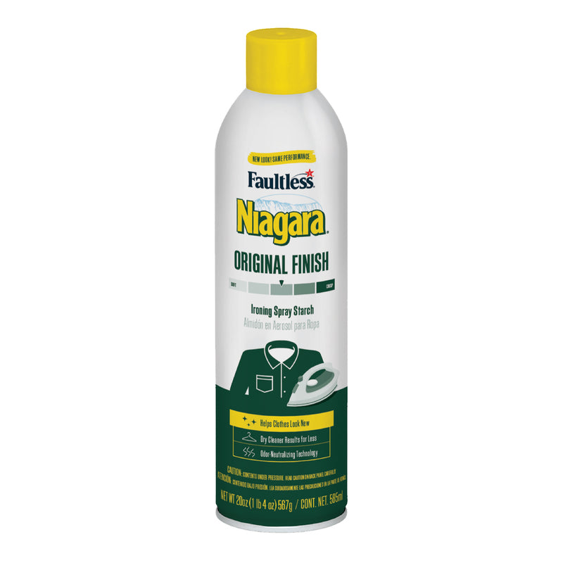Niagara Faultless Original Scent Spray Starch Aerosol 20 oz