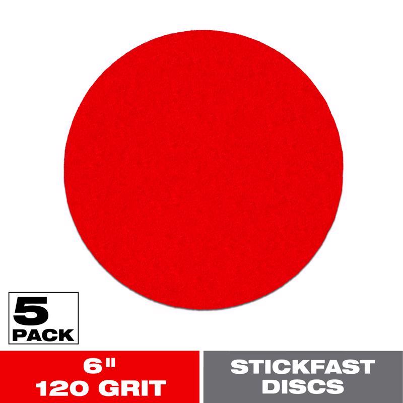 Diablo StickFast 6 in. Ceramic Blend Adhesive ROS Sanding Disc 120 Grit Fine 5 pk