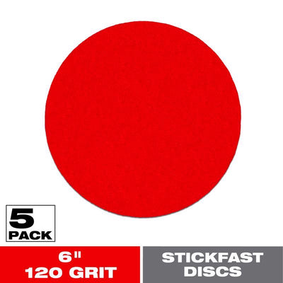 Diablo StickFast 6 in. Ceramic Blend Adhesive ROS Sanding Disc 120 Grit Fine 5 pk