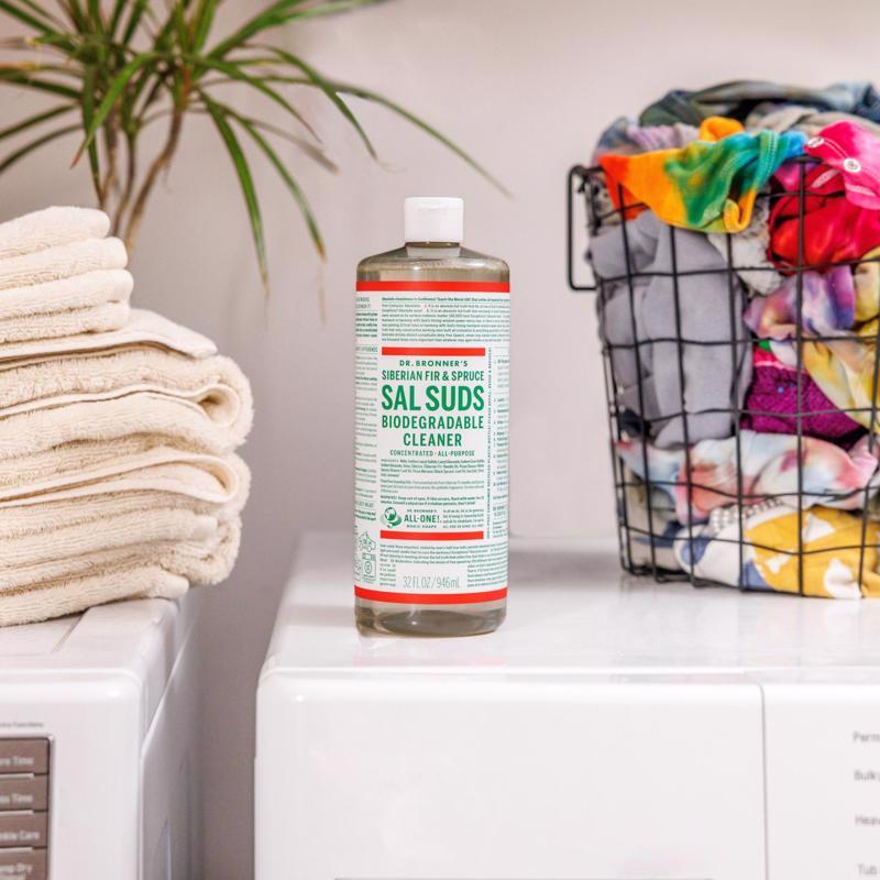 Dr. Bronner's Sal Suds Pine Scent Concentrated Organic Biodegradable Cleaner Liquid 32 oz