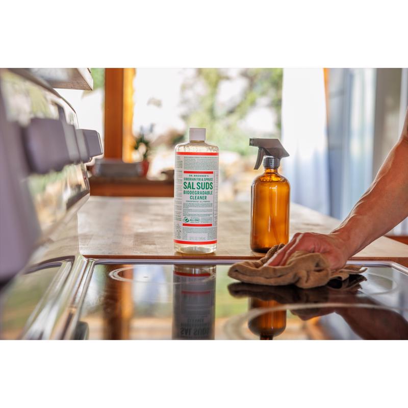 Dr. Bronner's Sal Suds Pine Scent Concentrated Organic Biodegradable Cleaner Liquid 32 oz