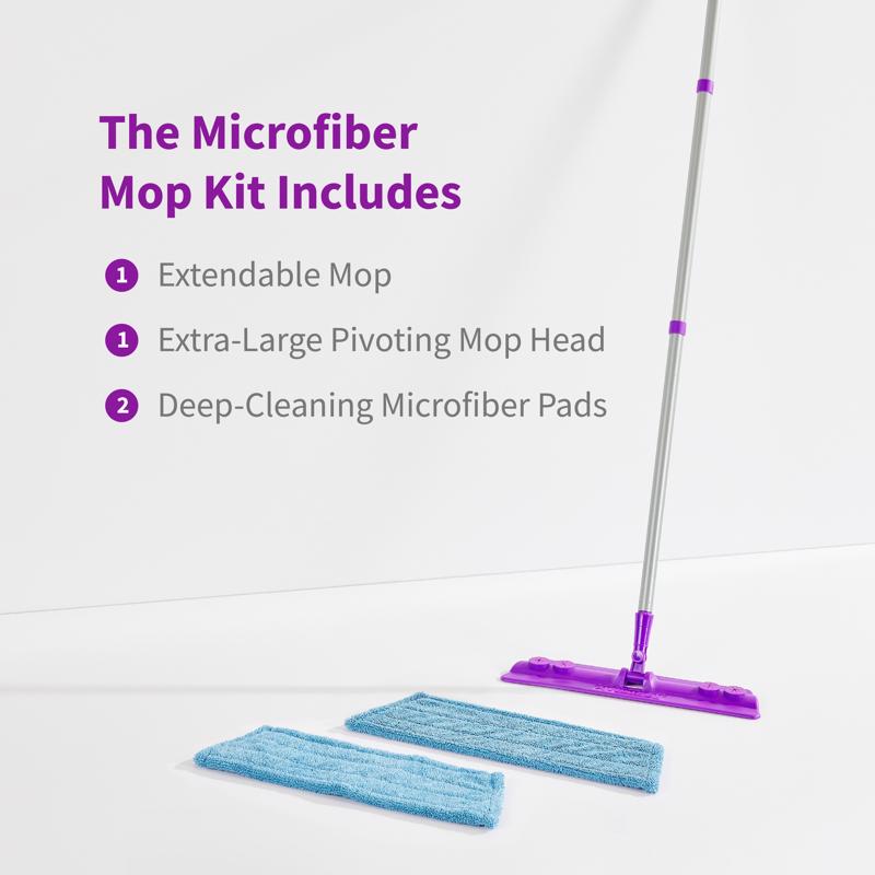 Rejuvenate 16 in. W Flat Mop Kit
