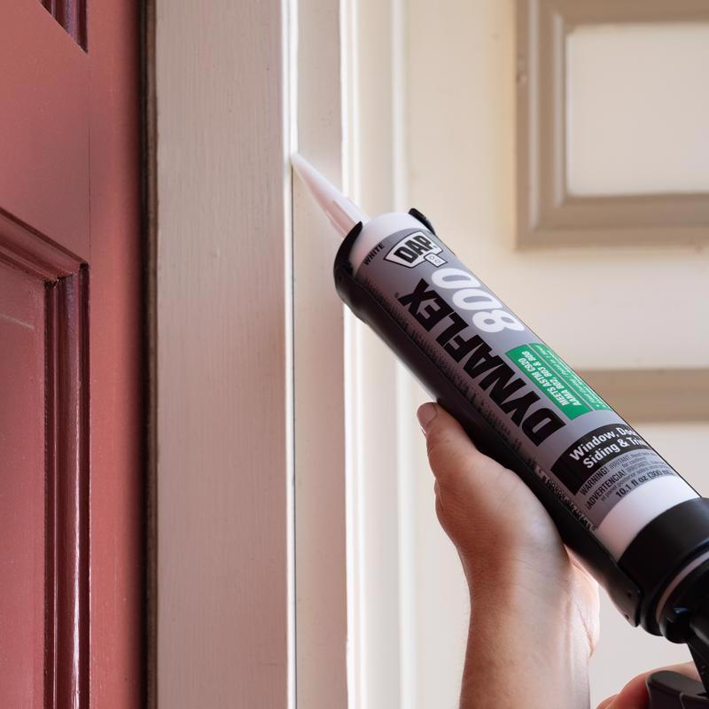 DAP Dynaflex 800 White Elastomeric Polymers Waterproof Sealant 10.1 oz