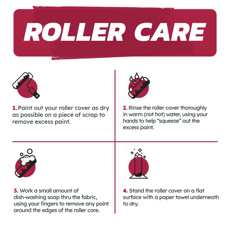 Home Plus Good Polyester Knit 9 in. W X 1/2 in. Paint Roller Cover