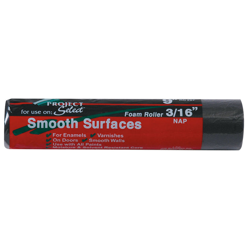 Linzer Project Select Foam 9 in. W X 3/16 in. Paint Roller Cover