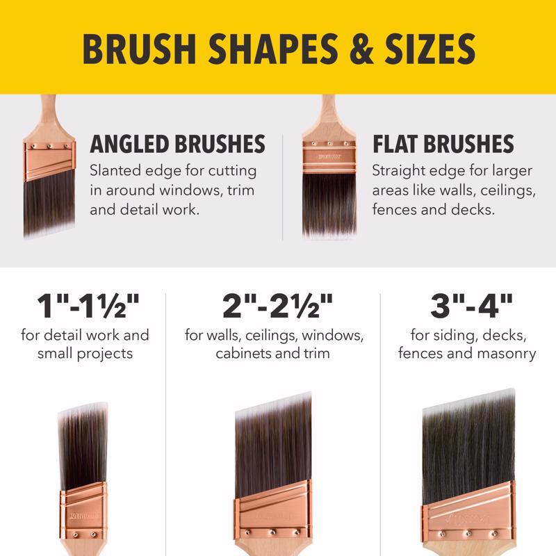 Purdy XL Elite Glide 3 in. Stiff Angle Trim Paint Brush