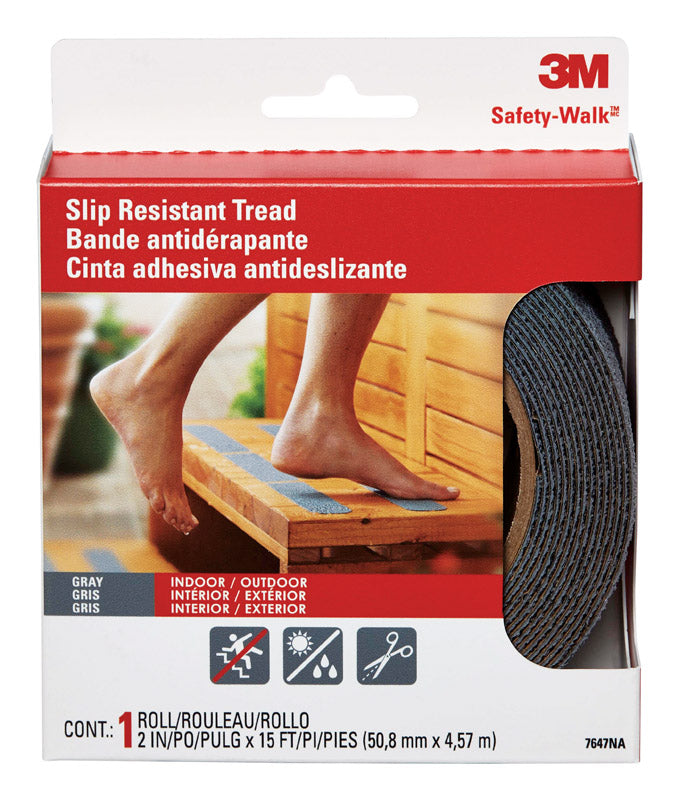 3M Safety-Walk Gray Anti-Slip Tape 2 in. W X 180 in. L