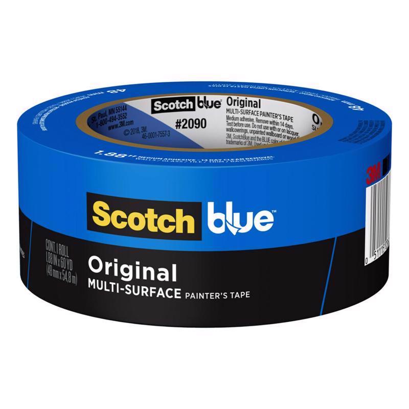 ScotchBlue 1.88 in. W X 60 yd L Blue Medium Strength Original Painter's Tape