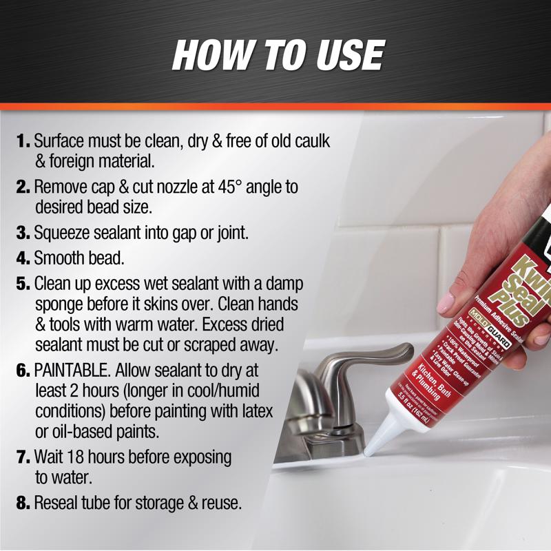 DAP Kwik Seal Biscuit Siliconized Latex Adhesive Caulk 5.5 oz