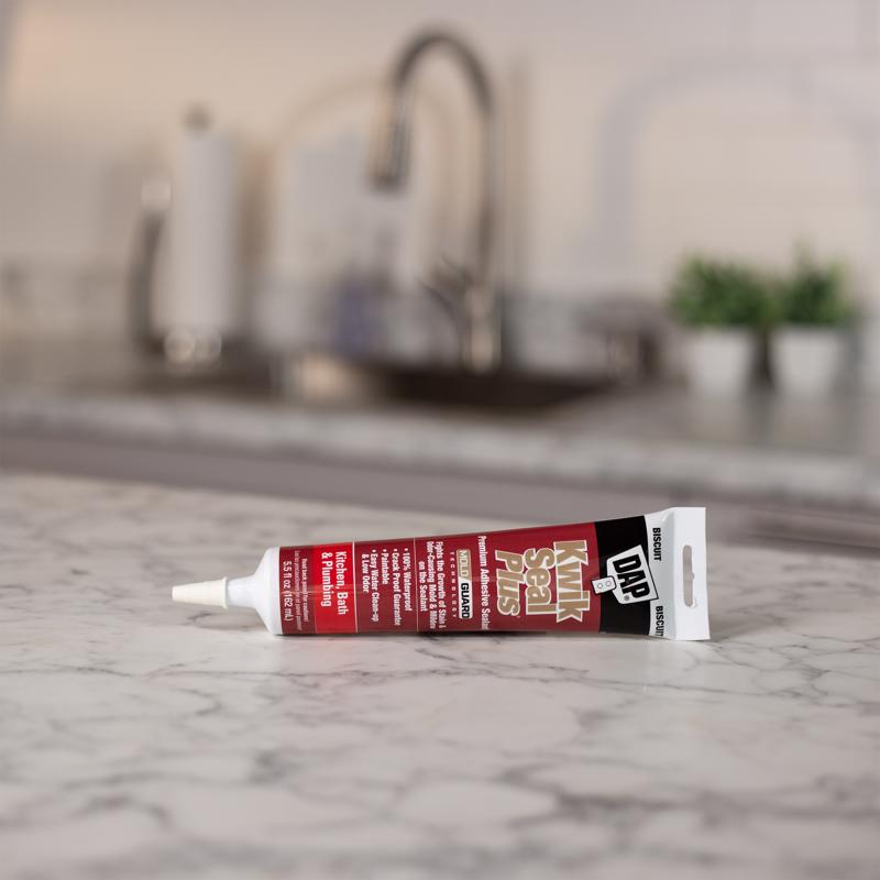 DAP Kwik Seal Biscuit Siliconized Latex Adhesive Caulk 5.5 oz