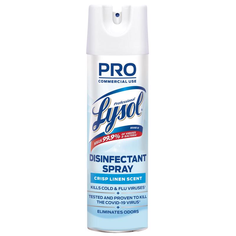 Lysol Crisp Linen Scent Disinfectant Spray 19 oz