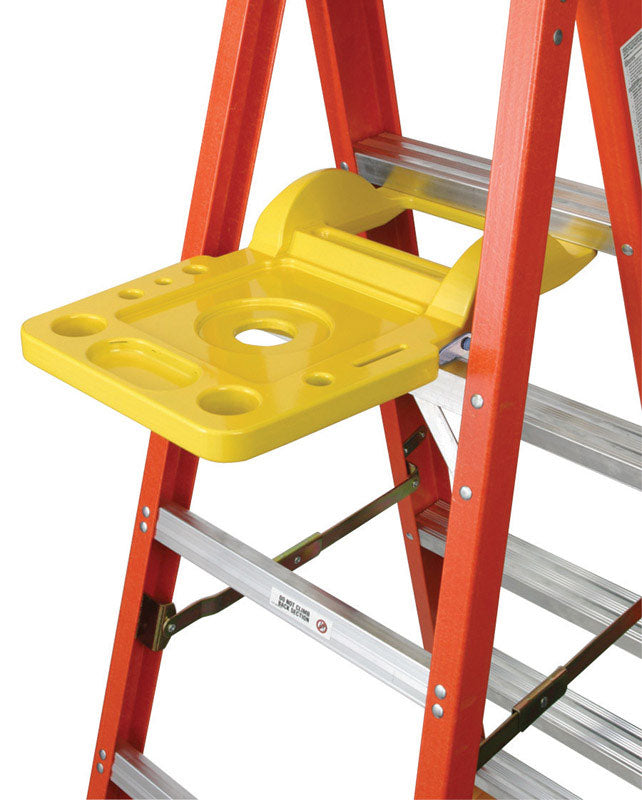 Werner Polyethylene Yellow Pail Shelf