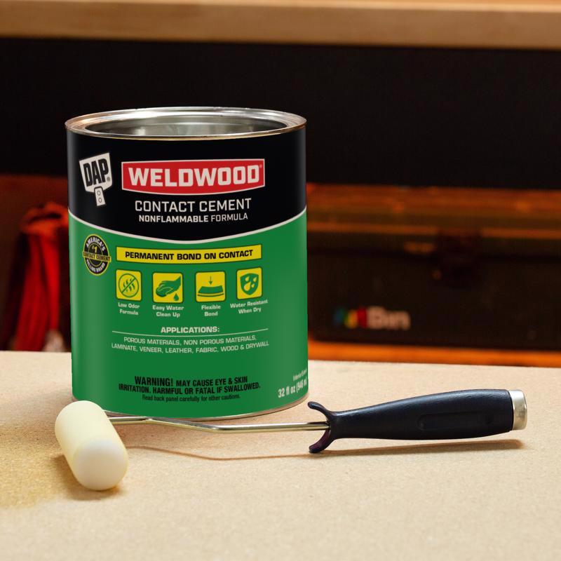 DAP Weldwood High Strength Synthetic Rubber Natural Contact Cement 1 qt