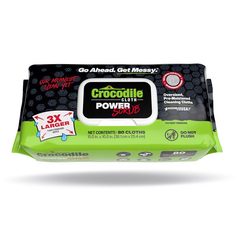 Crocodile Cloth Power Scrub Fiber Blend Cleaning Cloth 15 in. W X 10 in. L 80 pk