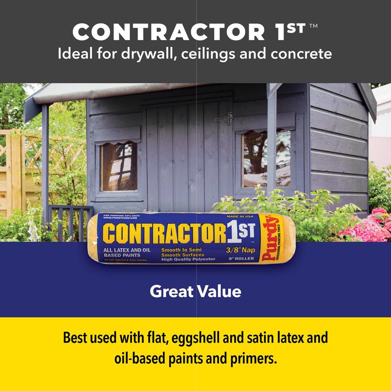 Purdy Contractor 1st Polyester 18 in. W X 1/2 in. Paint Roller Cover