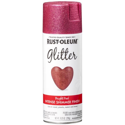 Rust-Oleum Specialty Shimmer Bright Pink Glitter Spray 10.25 oz