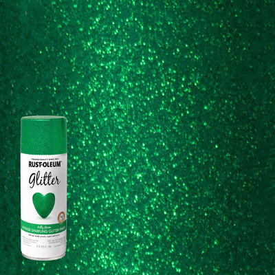 Rust-Oleum Specialty Shimmer Kelly Green Glitter Spray 10.25 oz