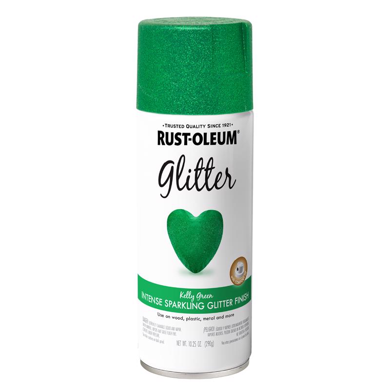 Rust-Oleum Specialty Shimmer Kelly Green Glitter Spray 10.25 oz