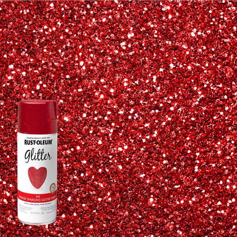 Rust-Oleum Specialty Shimmer Red Glitter Spray 10.25 oz