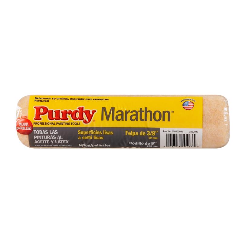 Purdy Marathon Nylon/Polyester 9 in. W X 3/8 in. Paint Roller Cover