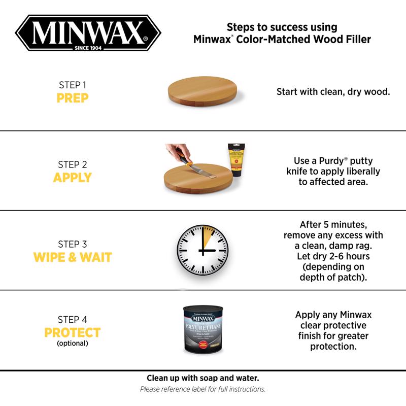 Minwax Color-Matched Cherry Wood Filler 6 oz